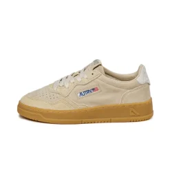 Autry Sneakers En Cuir*Medalist W *Mix Suede* Sand / Ecru
