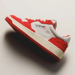 Autry Sneakers En Cuir*Medalist W *Suede / Long Suede* Red