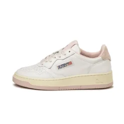Autry Sneakers En Cuir|Sneakers Blancs*Medalist W *Virgin / Sponge* White / Powder Pink