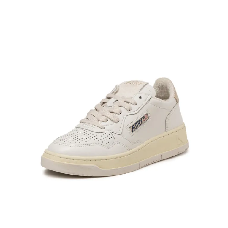 Autry Sneakers En Cuir|Sneakers Blancs*Medalist W *Virgin / Sponge* White / Ivory