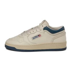 Autry Sneakers Montantes|Sneakers En Cuir*Med-Way Mid *Leather / Crack* Blue / Marshmallow