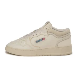 Autry Sneakers Montantes|Sneakers En Cuir*Med-Way Mid *Leather / Crack* White / Marshmallow
