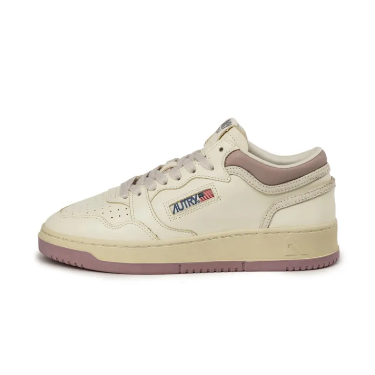 Autry Sneakers Montantes|Sneakers En Cuir*Med-Way Mid W *Leather / Crack* Zephyr / Marshmallow