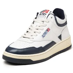Autry Sneakers En Cuir|Sneakers Blancs*Open Mid White / Blue