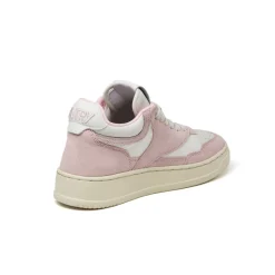Autry Sneakers En Cuir*Open Mid W *Suede / Leather* Academy Pink