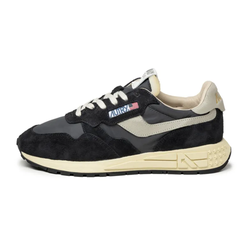 Autry Sneakers En Cuir|Chaussures De Running Retro*Reelwind Low Black