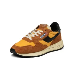 Autry Sneakers En Cuir|Chaussures De Running Retro*Reelwind Low *Hairy Suede / Nylon* Sunset / Black