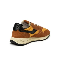 Autry Sneakers En Cuir|Chaussures De Running Retro*Reelwind Low *Hairy Suede / Nylon* Sunset / Black