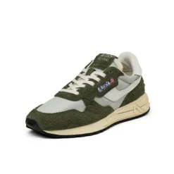 Autry Sneakers En Cuir|Chaussures De Running Retro*Reelwind Low *Hairy Suede / Nylon* Cyprs / White