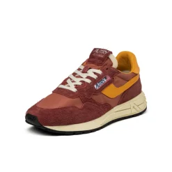 Autry Sneakers En Cuir|Chaussures De Running Retro*Reelwind Low *Hairy Suede / Nylon* Bld / Cdmylw