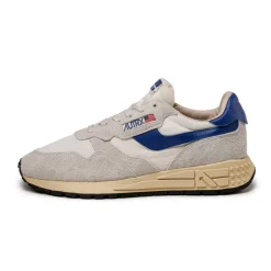 Autry Sneakers En Cuir|Chaussures De Running Retro*Reelwind Low *Suede / Net* White / Limoges
