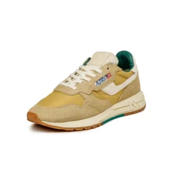 Autry Sneakers En Cuir|Chaussures De Running Retro*Reelwind Low *Suede / Pony* Leaf / Rut