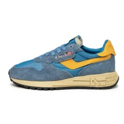 Autry Sneakers En Cuir|Chaussures De Running Retro*Reelwind Low *Suede / Net* Cenble / Fus