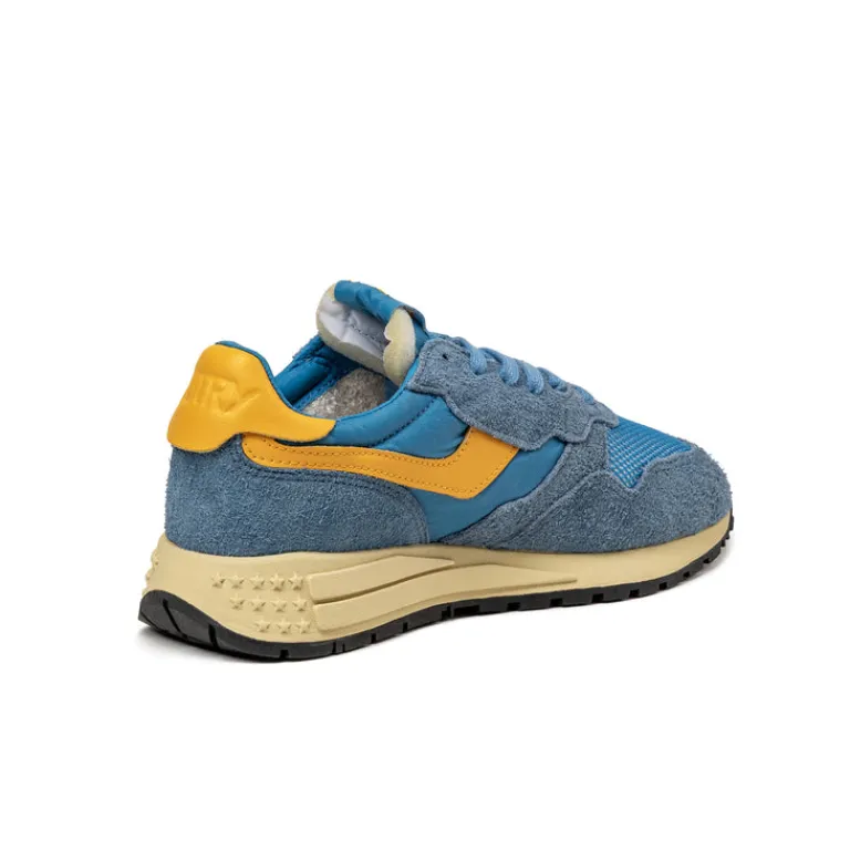 Autry Sneakers En Cuir|Chaussures De Running Retro*Reelwind Low *Suede / Net* Cenble / Fus