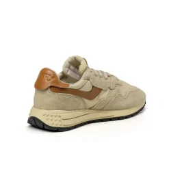 Autry Sneakers En Cuir|Chaussures De Running Retro*Reelwind Low *Suede / Net* Ecru / Cathspy