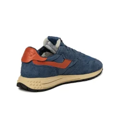 Autry Sneakers En Cuir|Chaussures De Running Retro*Reelwind Low *Suede / Net* Blue / Koi