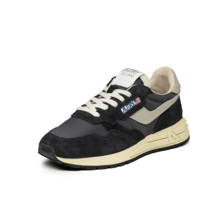Autry Sneakers En Cuir|Chaussures De Running Retro*Reelwind Low W Black