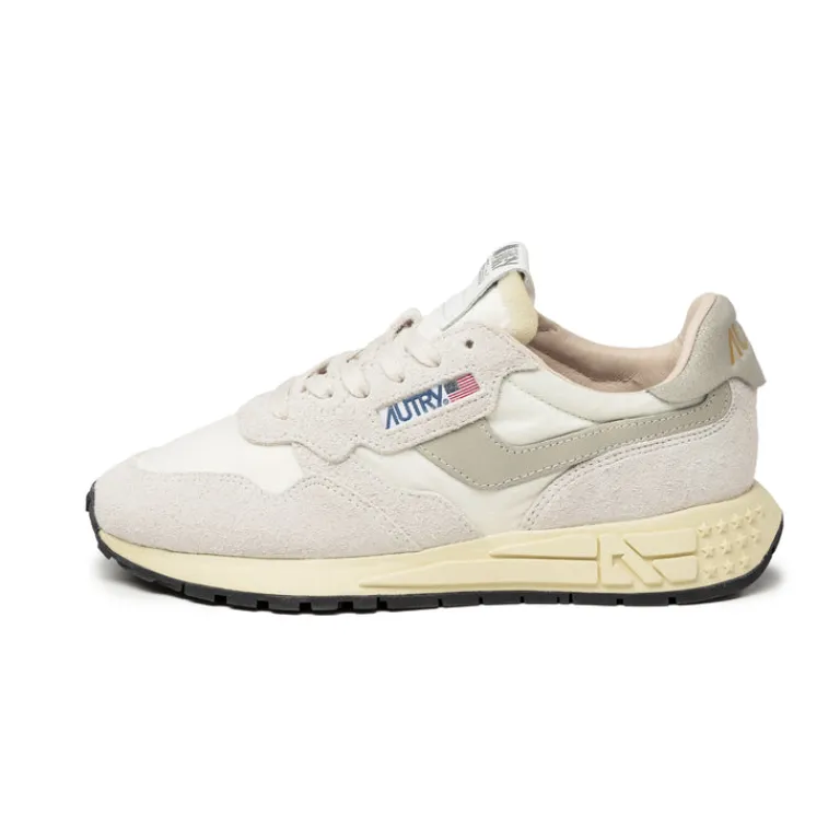 Autry Sneakers En Cuir|Chaussures De Running Retro*Reelwind Low W White