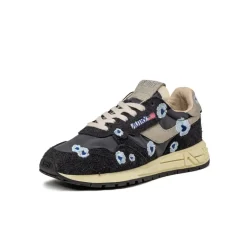 Autry Sneakers En Cuir|Chaussures De Running Retro*Reelwind Low W *Embroidery Flower* Phan / Celblu