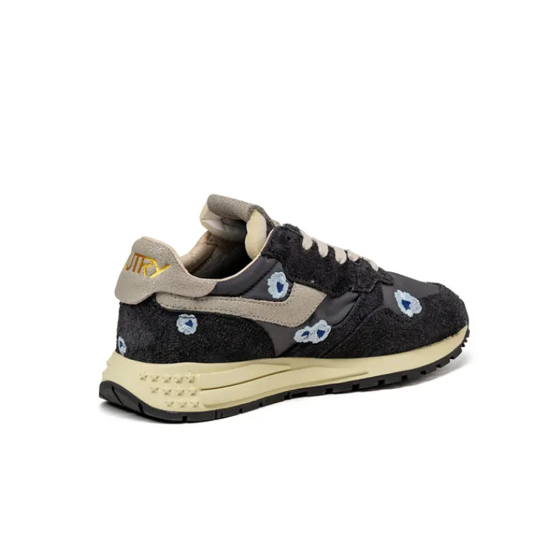 Autry Sneakers En Cuir|Chaussures De Running Retro*Reelwind Low W *Embroidery Flower* Phan / Celblu