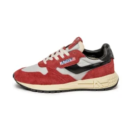 Autry Sneakers En Cuir*Reelwind Low W *Hairy Suede / Nylon* Crdnl / Blk