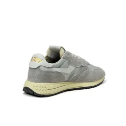 Autry Sneakers En Cuir|Sneakers Blancs*Reelwind Low W *Nylon / Cracked Leather* White / Vapor Blue
