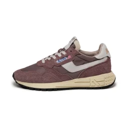 Autry Sneakers En Cuir|Sneakers Blancs*Reelwind Low W *Nylon / Cracked Leather* White / Tearose