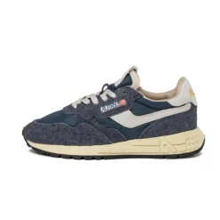 Autry Sneakers En Cuir|Sneakers Blancs*Reelwind Low W *Nylon / Cracked Leather* (White / Space