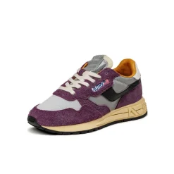 Autry Sneakers En Cuir*Reelwind Low W *Reflective Leather* Barolo / Silver