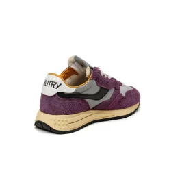 Autry Sneakers En Cuir*Reelwind Low W *Reflective Leather* Barolo / Silver
