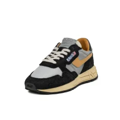 Autry Sneakers En Cuir*Reelwind Low W *Reflective Leather* Crb / Silver / Org