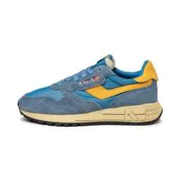 Autry Sneakers En Cuir|Chaussures De Running Retro*Reelwind Low W *Suede / Net* Cenble / Fus