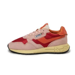 Autry Sneakers En Cuir|Chaussures De Running Retro*Reelwind Low W *Suede / Mesh* Lava / Ibis