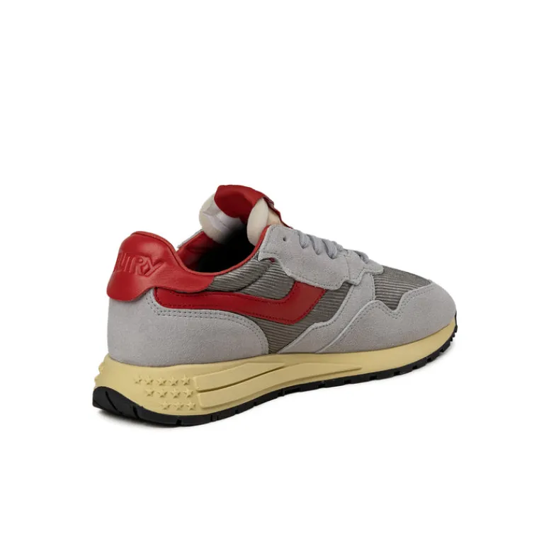 Autry Sneakers En Cuir|Chaussures De Running Retro*Reelwind Low W *Suede / Mesh* Glacier Grey / Moon