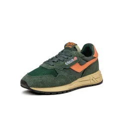 Autry Sneakers En Cuir|Chaussures De Running Retro*Reelwind Low W *Suede / Net* Bottle / Orange