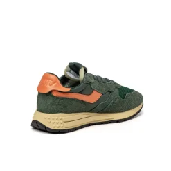 Autry Sneakers En Cuir|Chaussures De Running Retro*Reelwind Low W *Suede / Net* Bottle / Orange