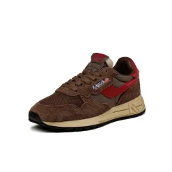 Autry Sneakers En Cuir|Chaussures De Running Retro*Reelwind Low W *Suede / Net* Patridge / Red
