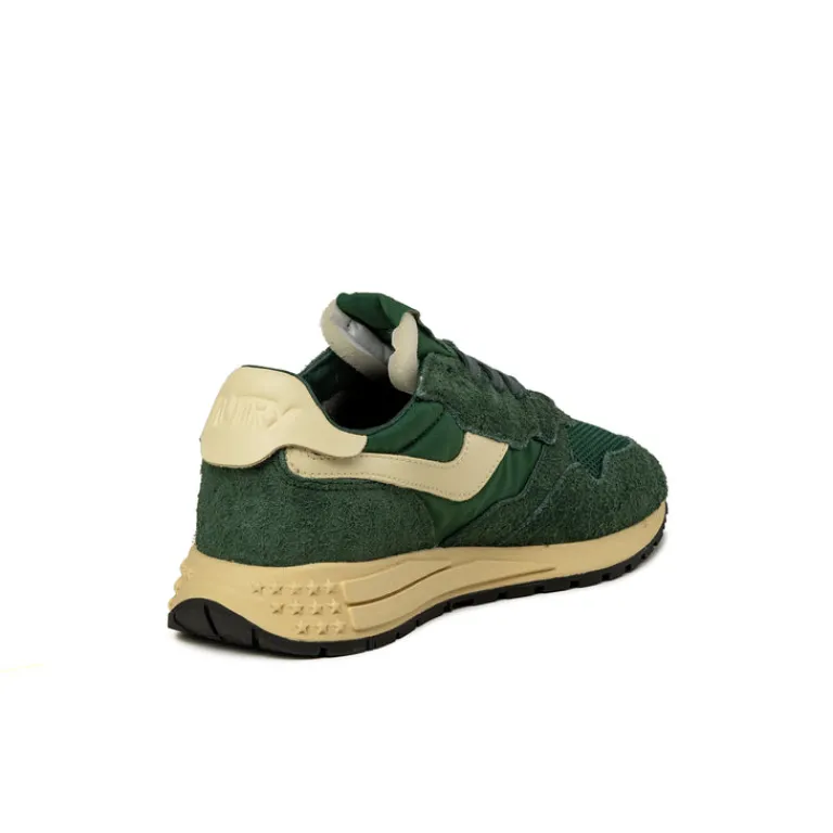 Autry Sneakers En Cuir|Chaussures De Running Retro*Reelwind Low W *Suede / Net* Bottle / Ruta