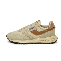 Autry Sneakers En Cuir|Chaussures De Running Retro*Reelwind Low W *Suede / Net* Ecru / Cathspy