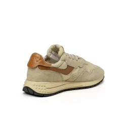 Autry Sneakers En Cuir|Chaussures De Running Retro*Reelwind Low W *Suede / Net* Ecru / Cathspy