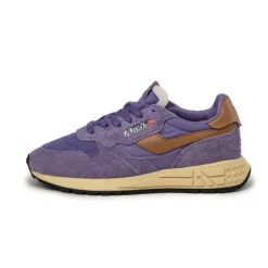 Autry Sneakers En Cuir|Chaussures De Running Retro*Reelwind Low W *Suede / Net* Dahlia / Brsug