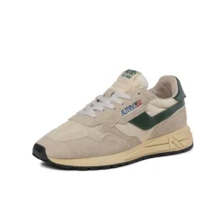 Autry Sneakers En Cuir|Chaussures De Running Retro*Reelwind Low W *Suede / Net* Ecru / Mountain