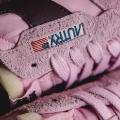 Autry Sneakers En Cuir|Chaussures De Running Retro*Reelwind Low W *Suede / Net* Roseate / Rose