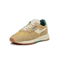 Autry Sneakers En Cuir|Chaussures De Running Retro*Reelwind Low W *Suede / Pony* Leaf / Rut