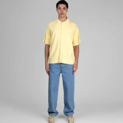 Autry Chemises*Short Sleeve Knit Shirt Lemonade