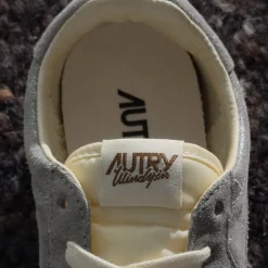 Autry Sneakers En Cuir|Baskets Décontractées Terrace*Windspin W *Lamb Leather / Nylon* Silver / Ivory