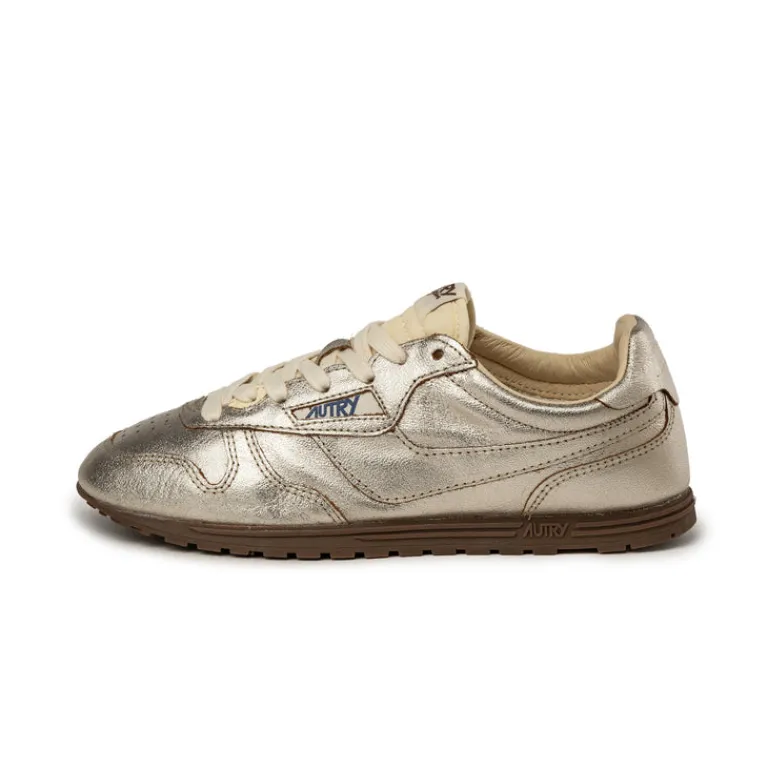 Autry Sneakers En Cuir|Baskets Décontractées Terrace*Windspin W *Lamb Leather / Nylon* Platinum / Ivory