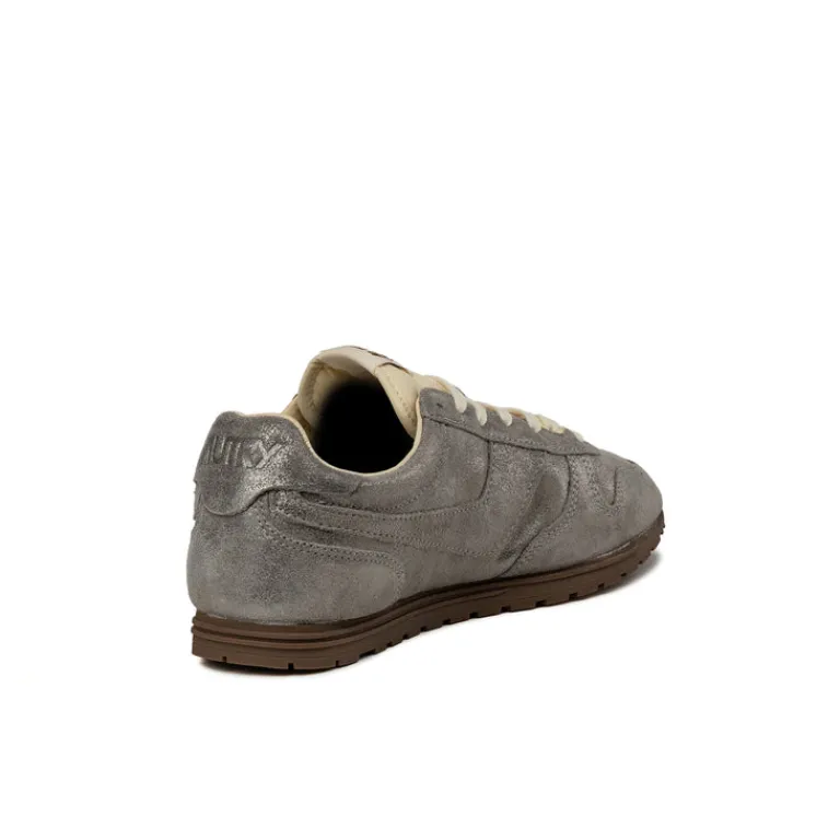 Autry Sneakers En Cuir|Baskets Décontractées Terrace*Windspin W *Louspar / Nylon* Silver / Ivory