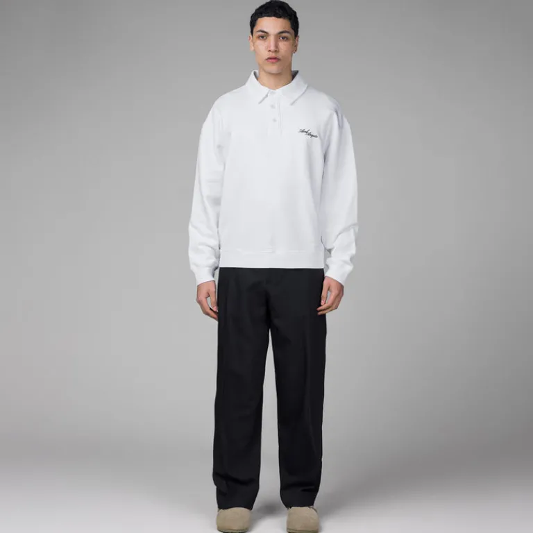 Axel Arigato Pullover*Base Polo Sweatshirt White
