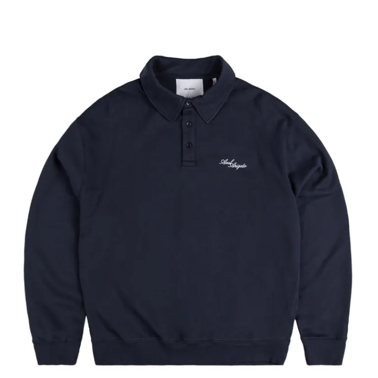 Axel Arigato Pullover*Base Polo Sweatshirt Navy